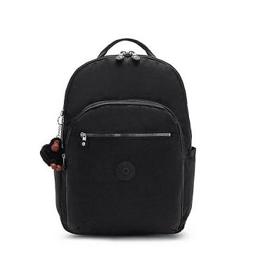 Kipling Seoul Extra Large 17" Backpack Laptop Táska Fekete | HU 1642ZU